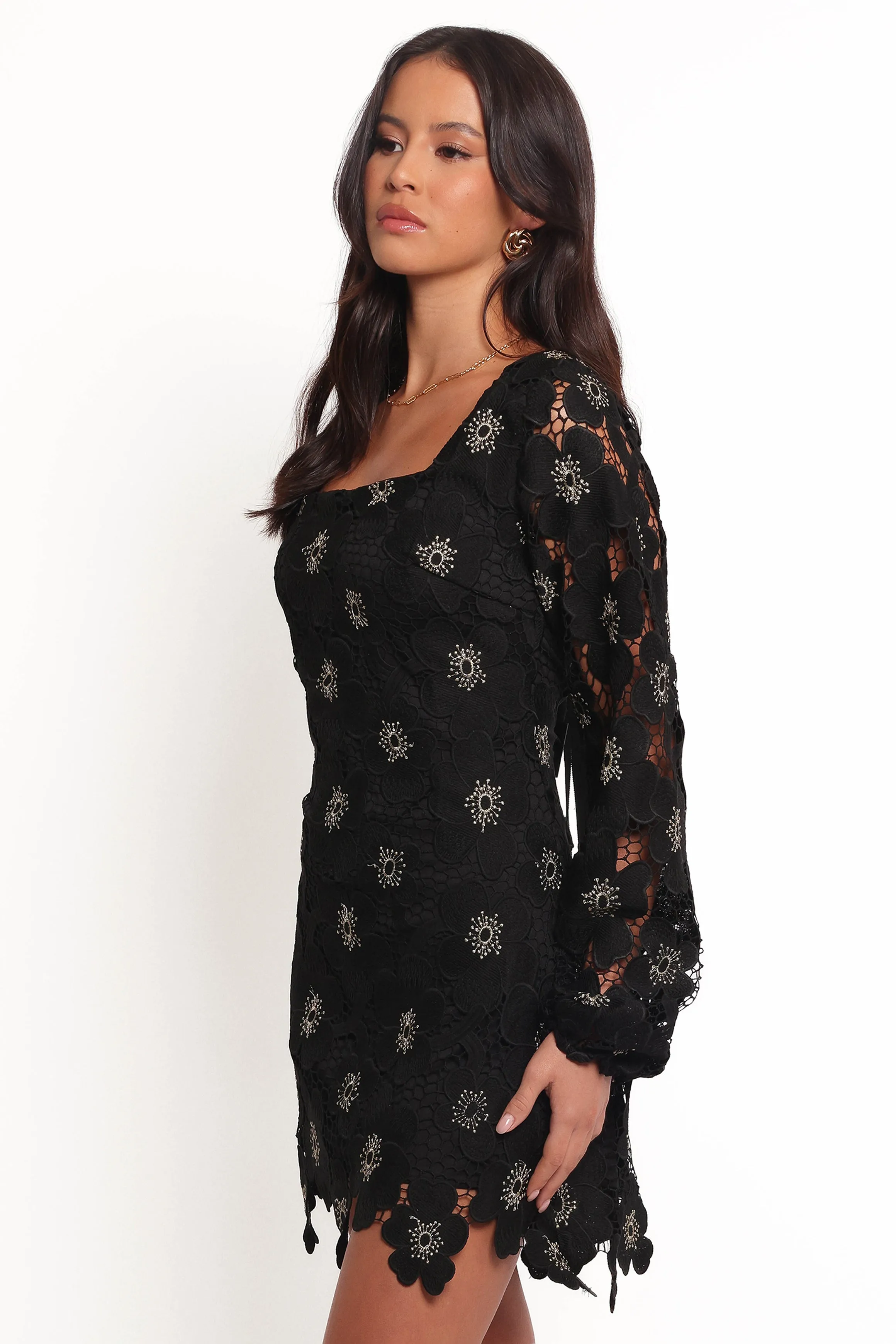 Bardley Long Sleeve Mini Dress - Black sold by Petal & Pup product image thumbnail 3
