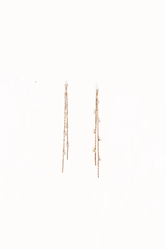 Yves Drop Earrings - Gold sold by Petal & Pup