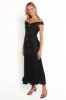Evelina Maxi Dress - Black sold by Petal & Pup