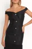 Evelina Maxi Dress - Black sold by Petal & Pup