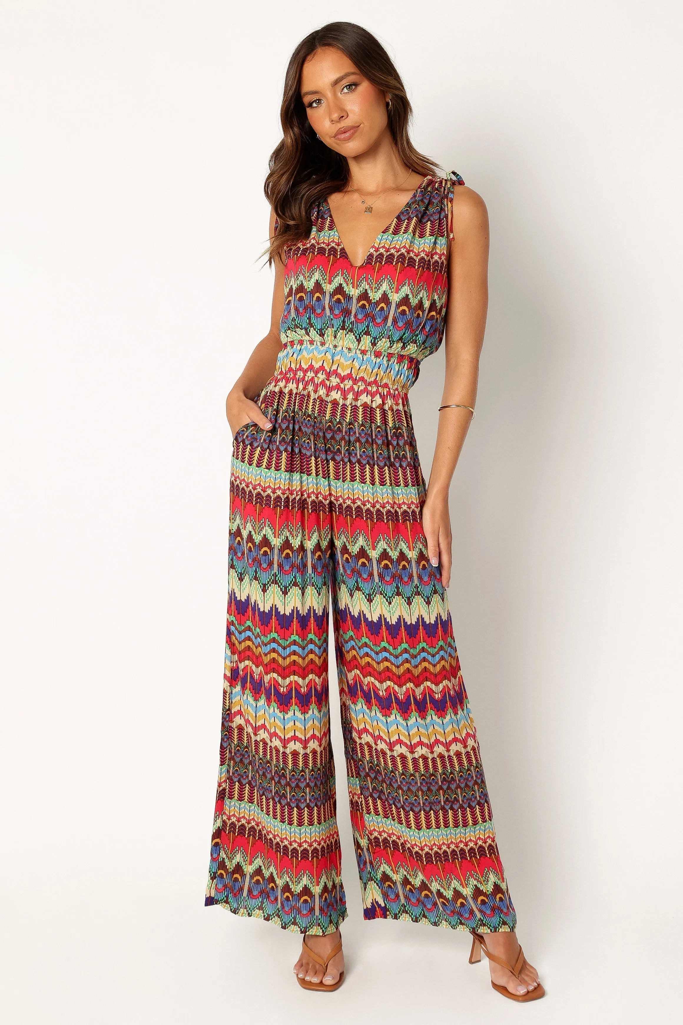 Sunset Jumpsuit - Multi sold by Petal & Pup
