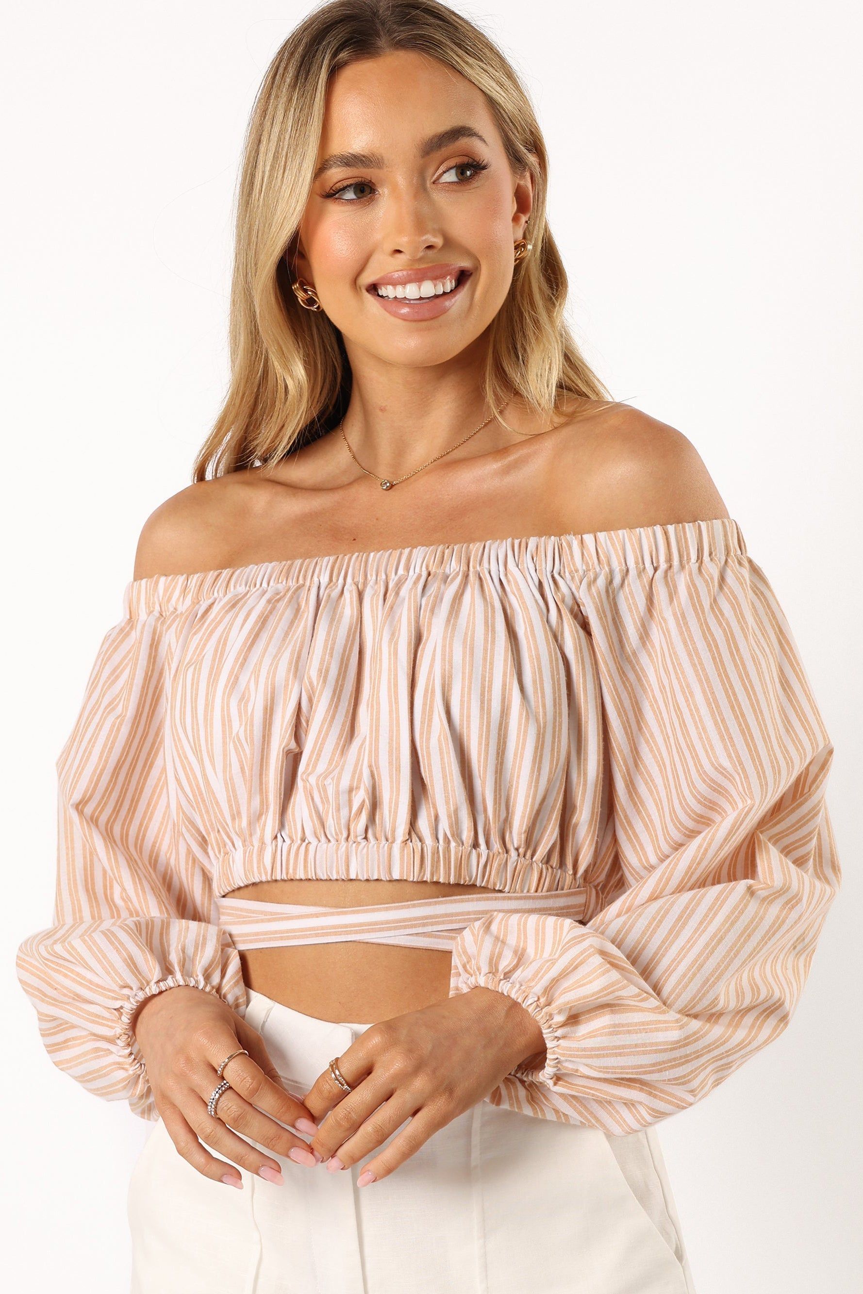Emilia Wrap Top - Coral Ivory sold by Petal & Pup product image thumbnail 3