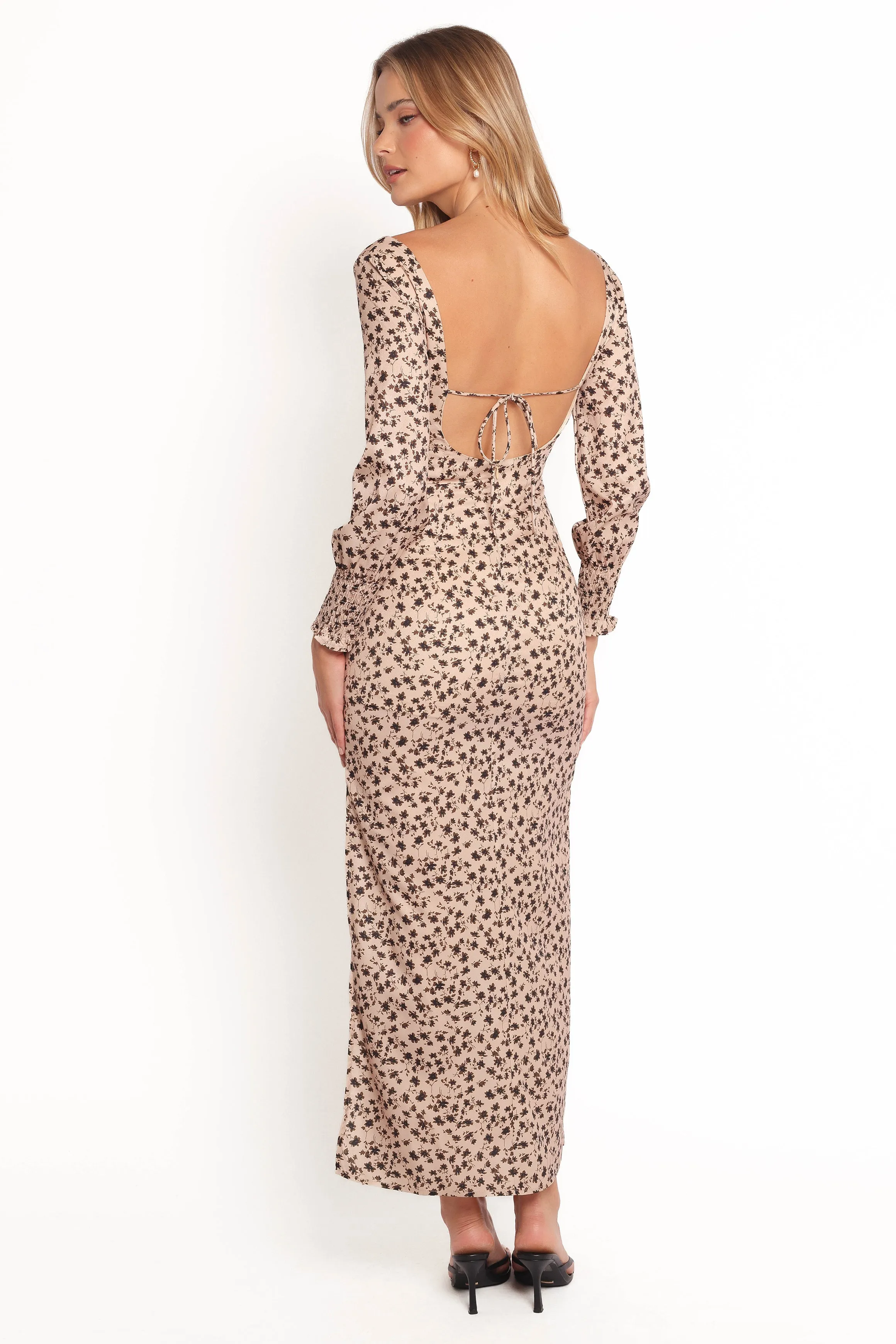 Gisella Long Sleeve Midi - Brown Floral sold by Petal & Pup product image thumbnail 4