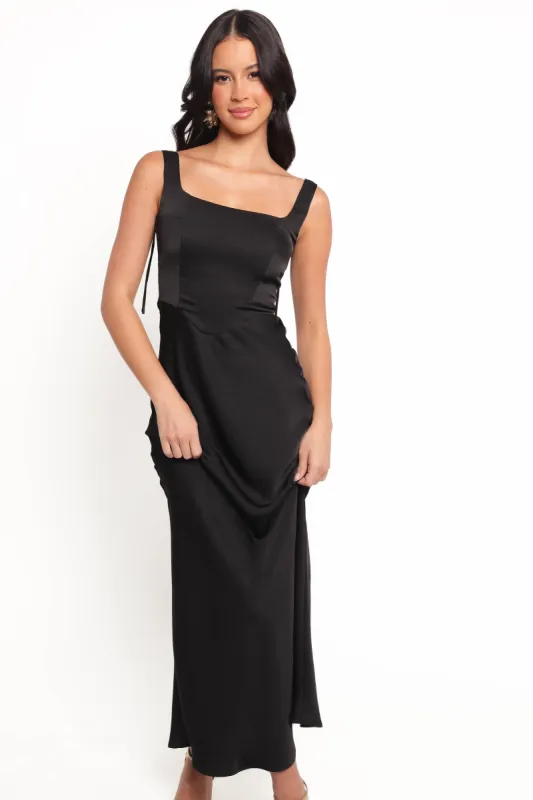 Emile Midi Dress - Black sold by Petal & Pup