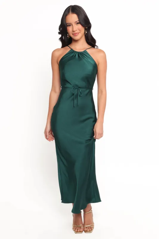 Liana Midi Dress - Emerald Green sold by Petal & Pup
