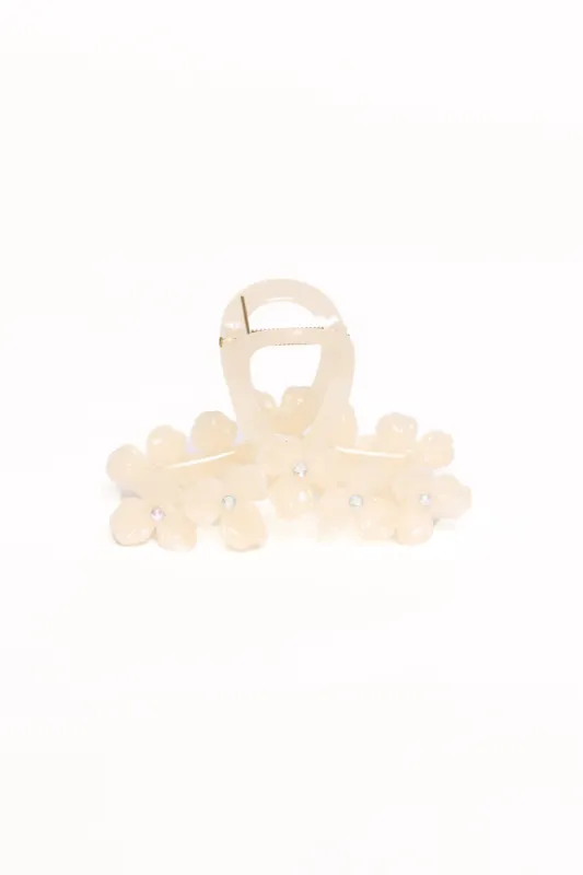 Shiloh Flower Hair Clip - Cream sold by Petal & Pup