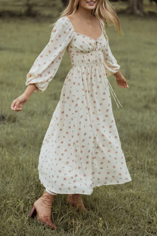 Maureen Maxi Dress - Rosebud Floral sold by Petal & Pup