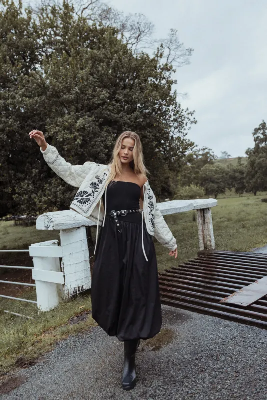 Annalyse Midi Dress - Black sold by Petal & Pup