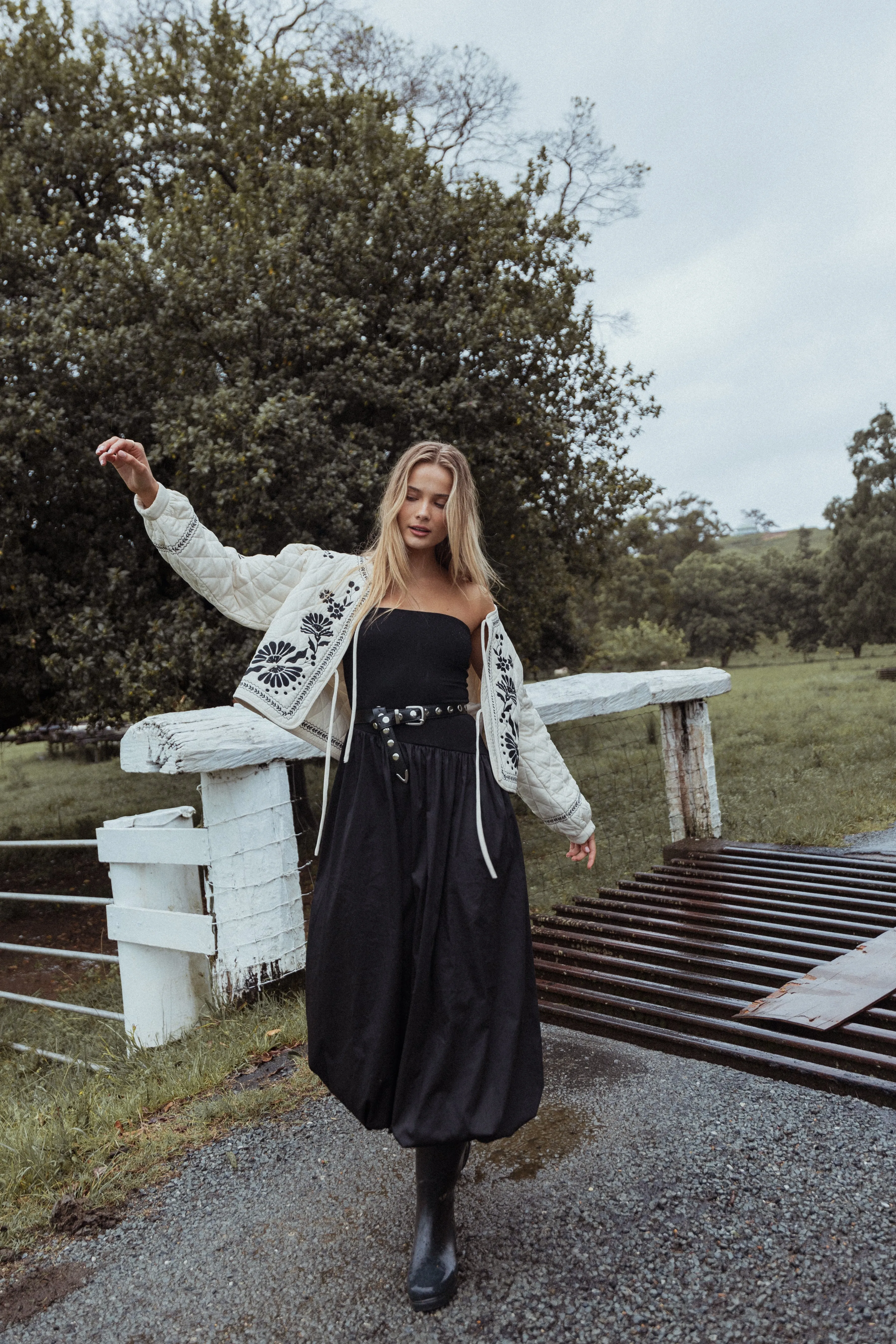 Annalyse Midi Dress - Black sold by Petal & Pup