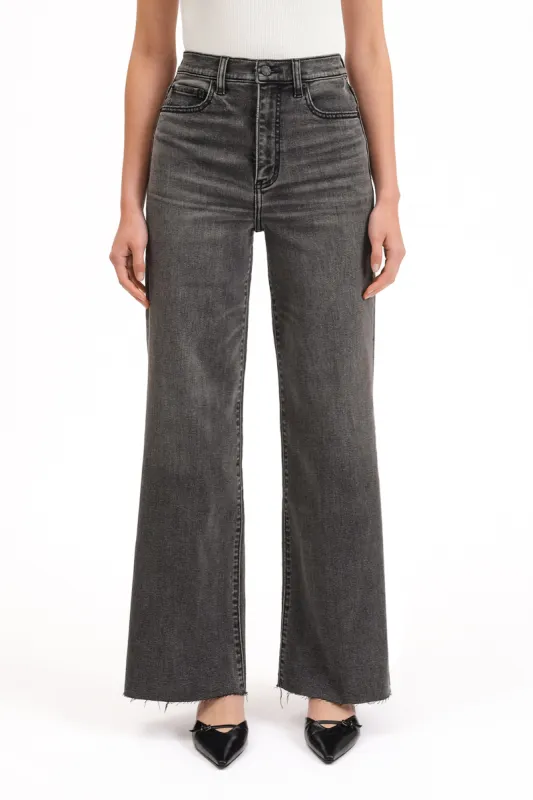 Far Out Wide Leg Jean - Milky Way sold by Petal & Pup