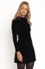 Taylor Velvet Mini Dress - Black sold by Petal & Pup