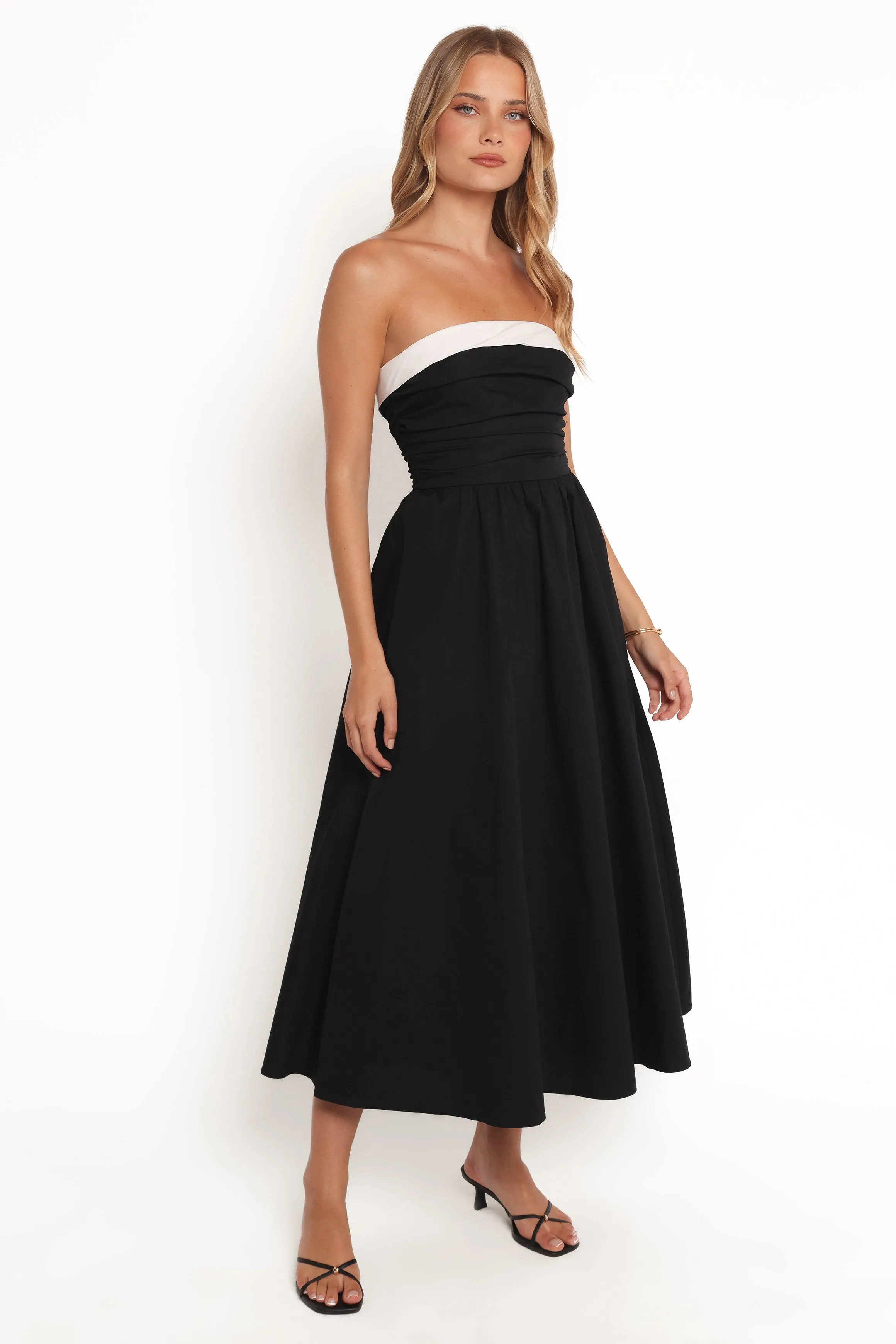 Marais Strapless Midi Dress - Black sold by Petal & Pup product image thumbnail 4
