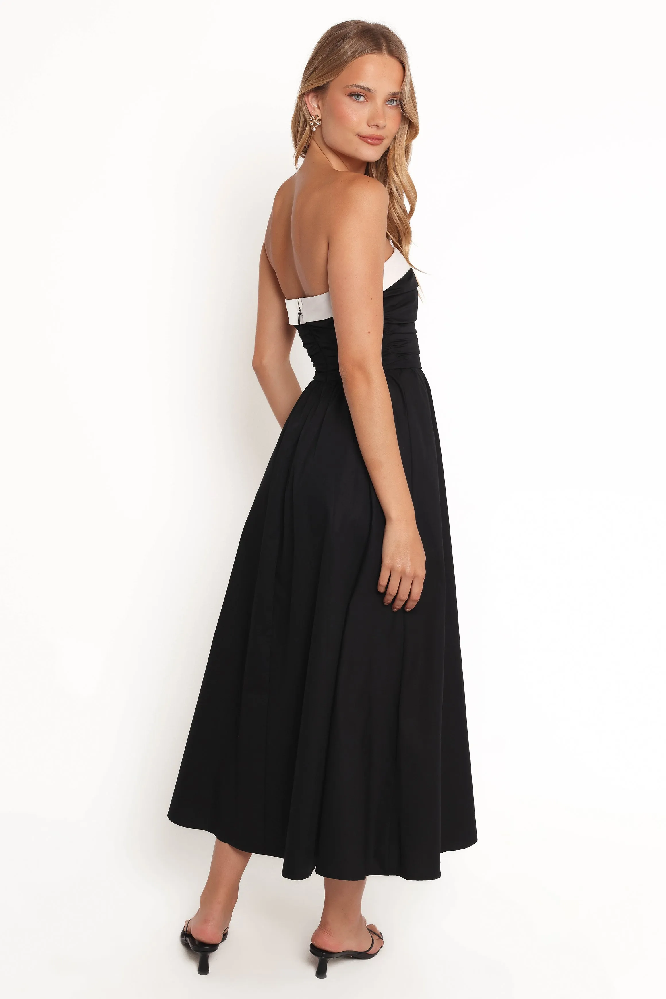 Marais Strapless Midi Dress - Black sold by Petal & Pup product image thumbnail 2