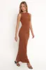Elowen Asymmetric Skirt Set - Brown sold by Petal & Pup