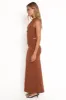 Elowen Asymmetric Skirt Set - Brown sold by Petal & Pup
