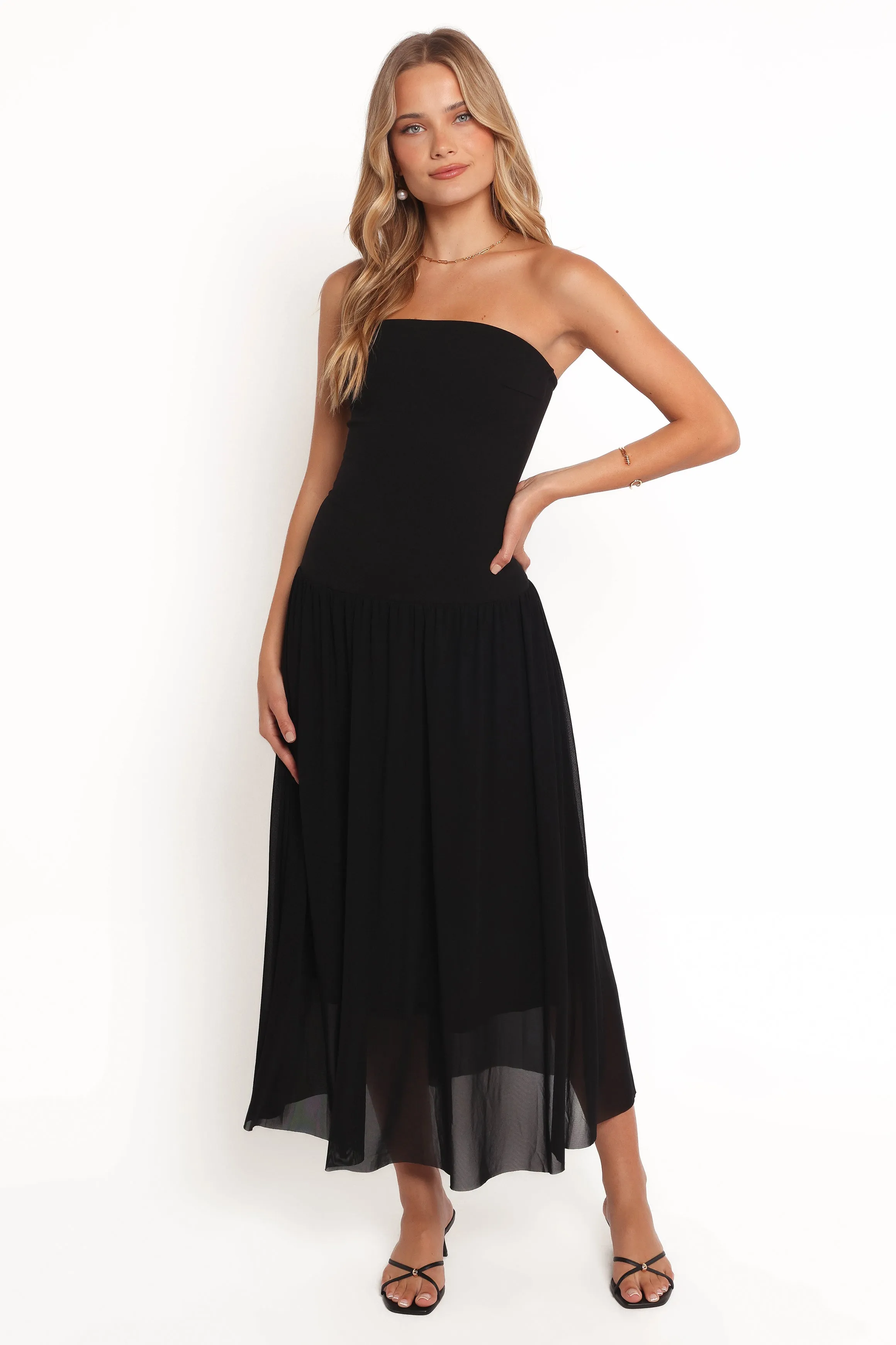 Caitie Midi Dress - Black sold by Petal & Pup product image thumbnail 2