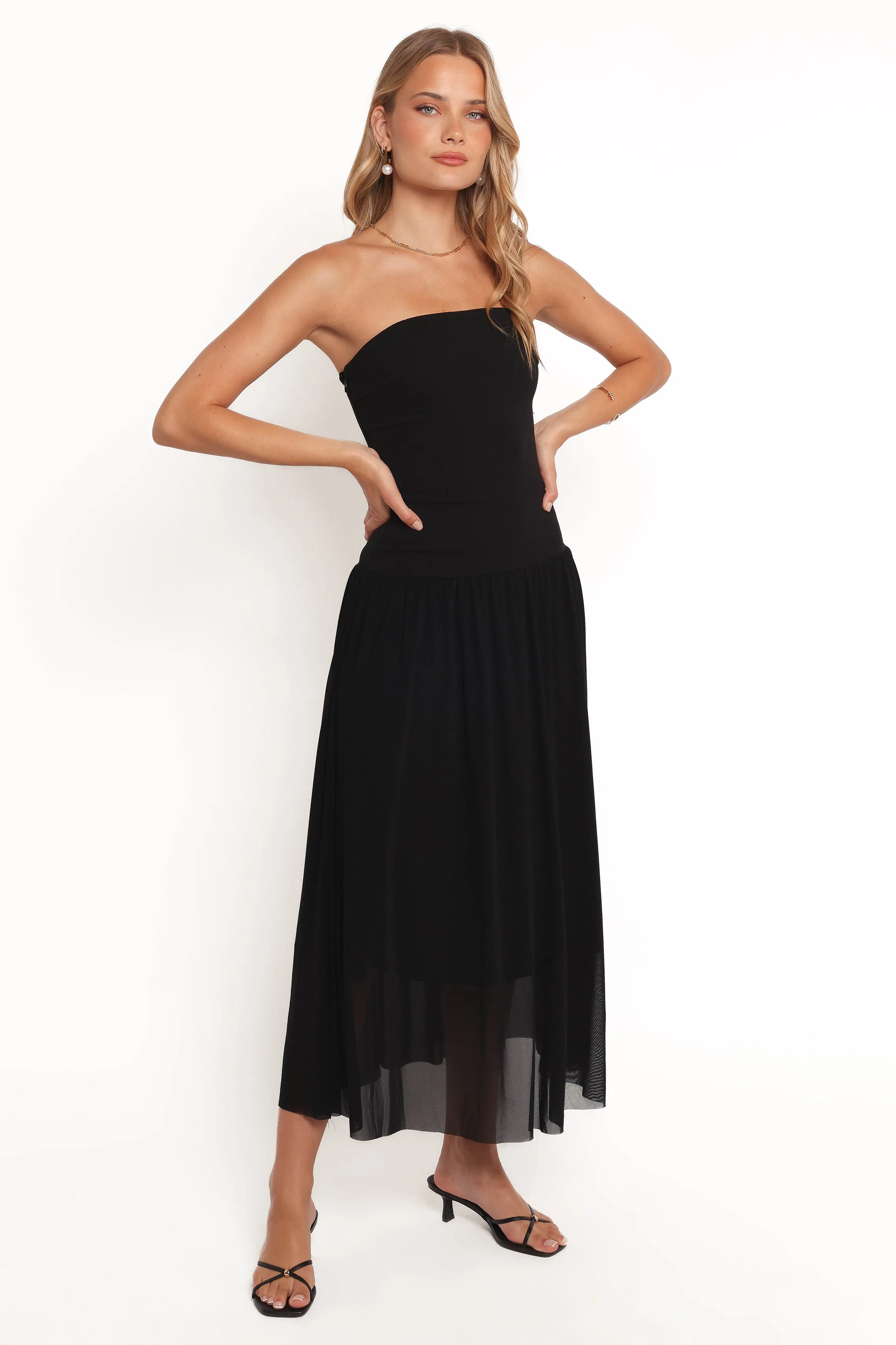 Caitie Midi Dress - Black sold by Petal & Pup product image thumbnail 5