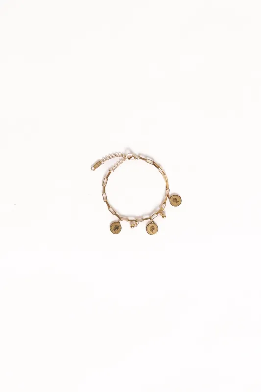 Amelie Bracelet - Gold sold by Petal & Pup
