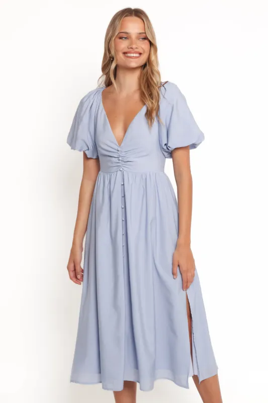 Charley Midi Dress - Blue sold by Petal & Pup