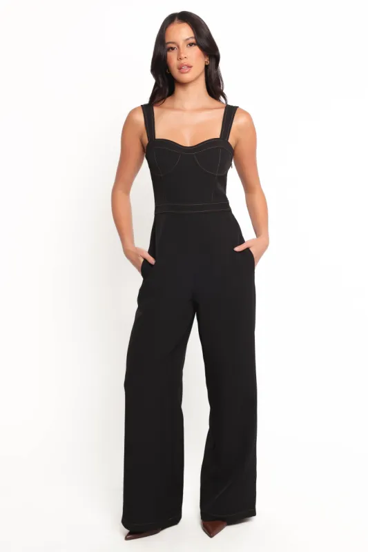 Taisha Jumpsuit - Black sold by Petal & Pup