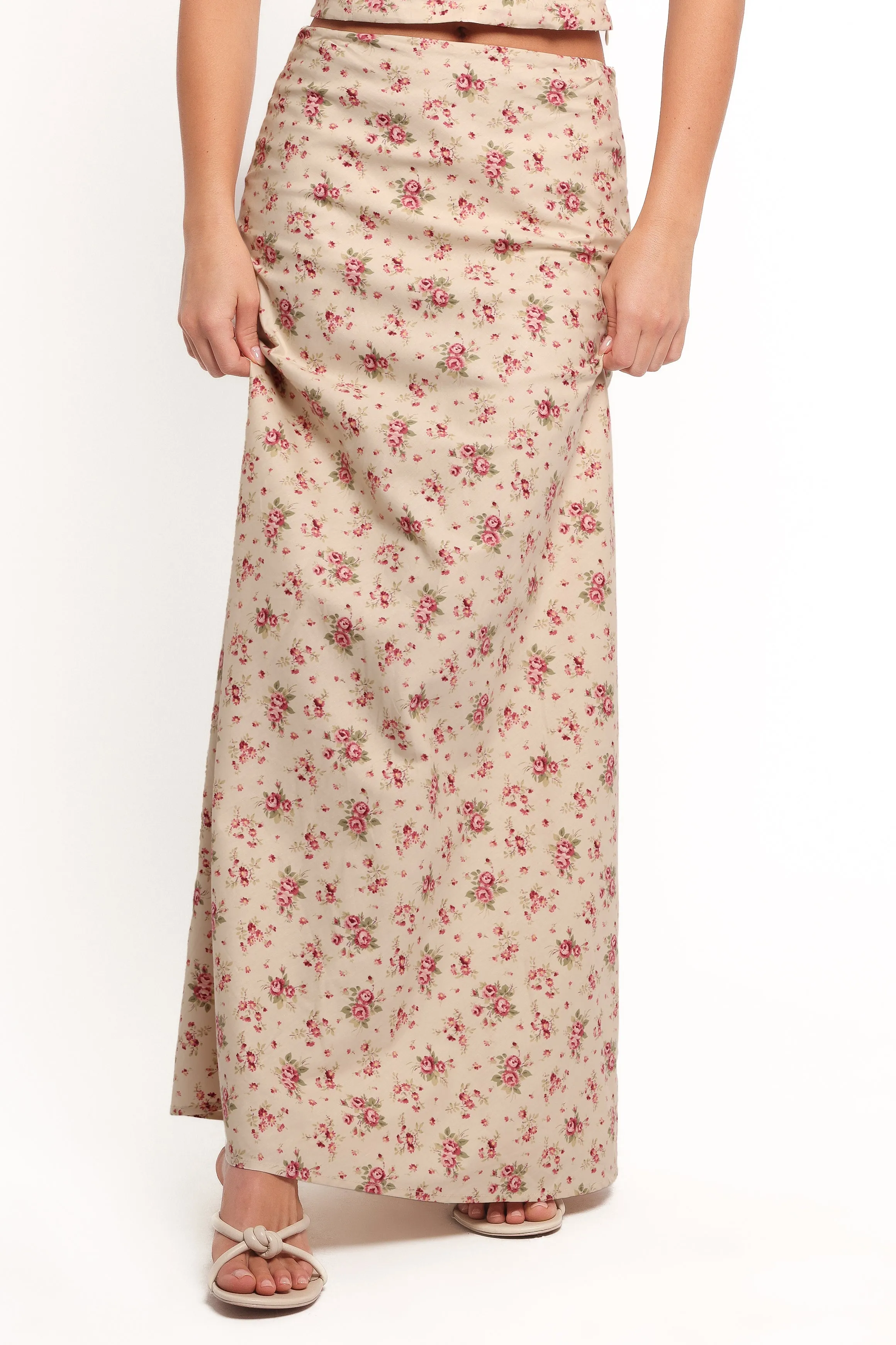 Annly Maxi Skirt - Red Floral sold by Petal & Pup product image thumbnail 4