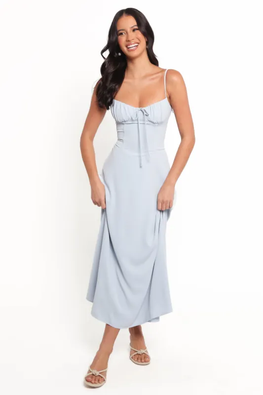 Nadina Midi Dress - Soft Blue sold by Petal & Pup