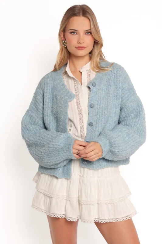 Albertine Cardigan - Blue sold by Petal & Pup
