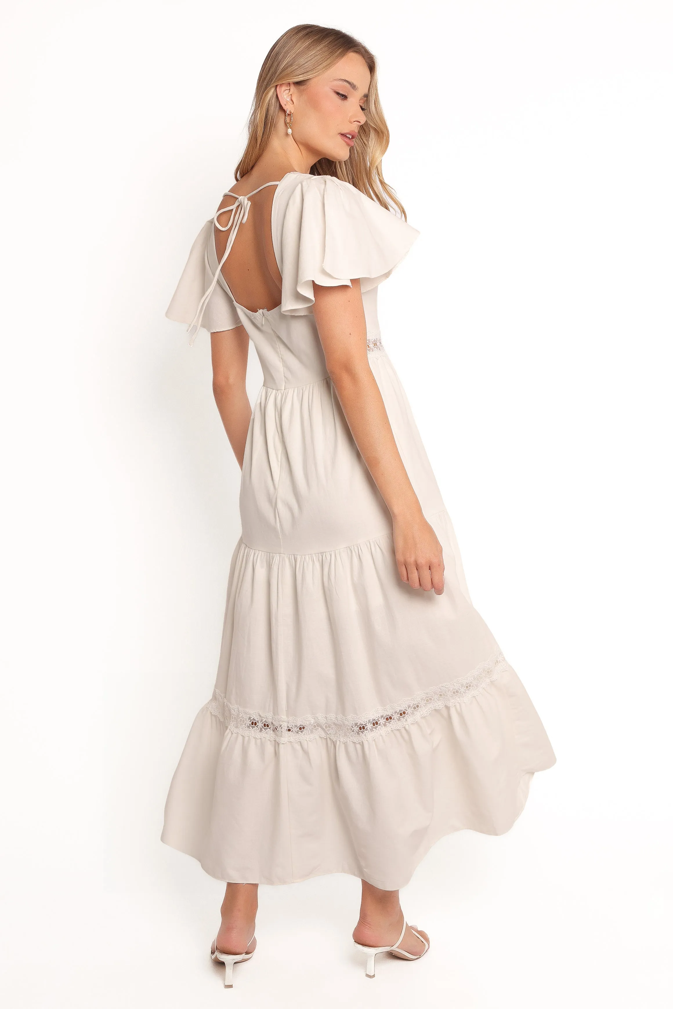 Minny Maxi Dress - Cream sold by Petal & Pup product image thumbnail 4
