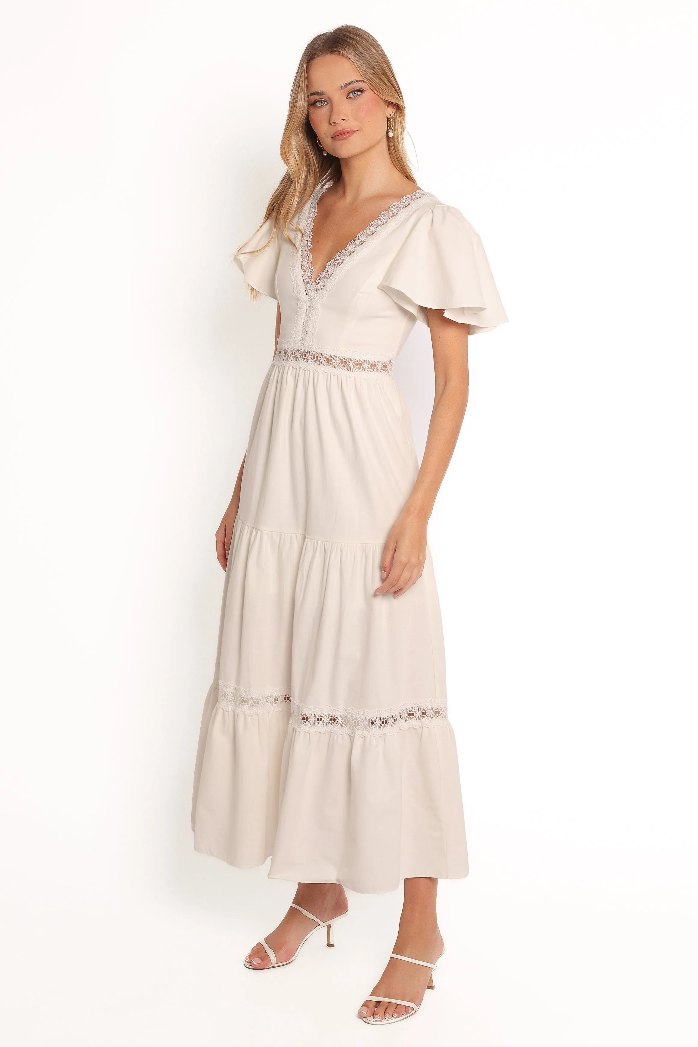 Minny Maxi Dress - Cream sold by Petal & Pup product image thumbnail 5