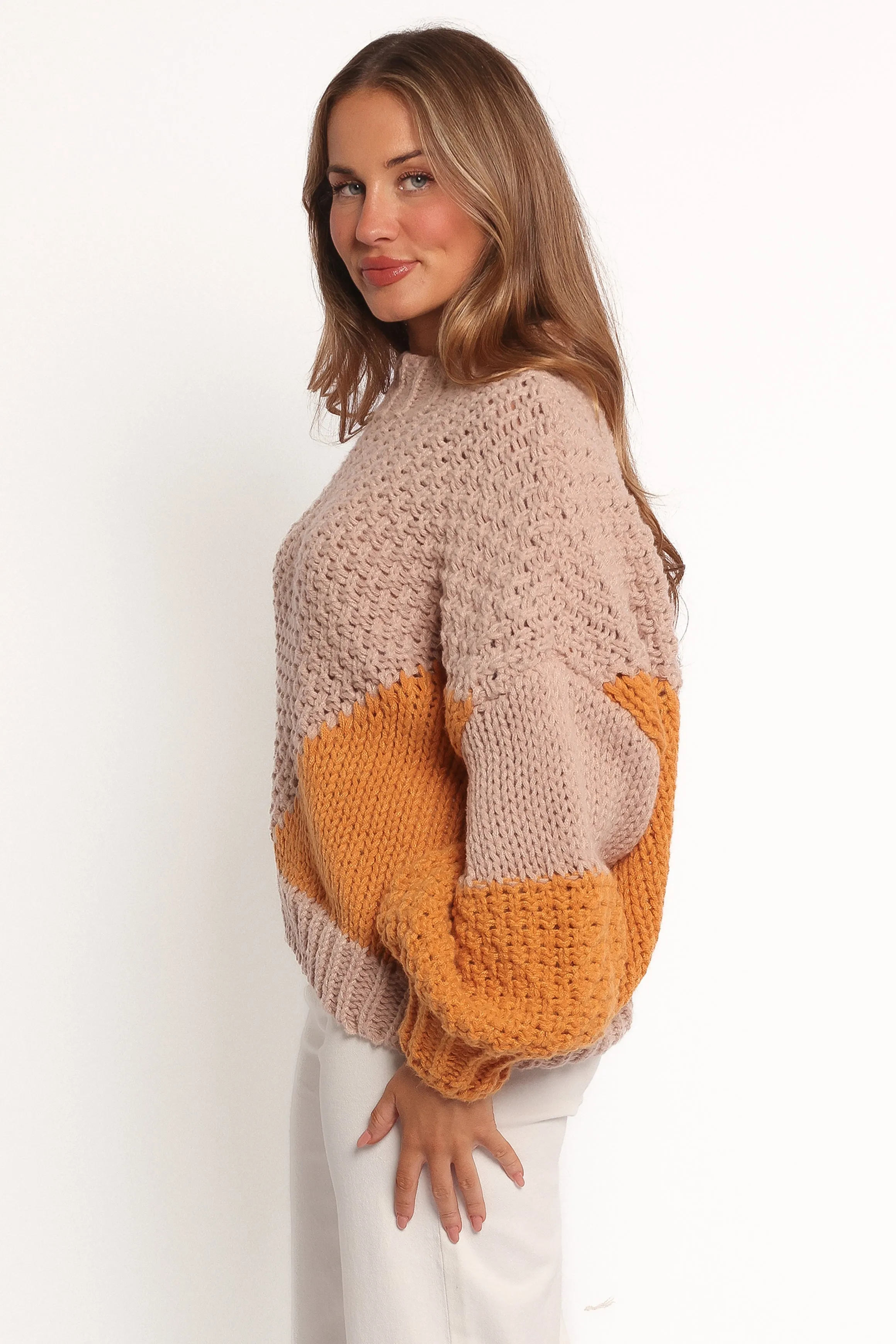 Koda Pattern Knit Sweater - Beige Multi sold by Petal & Pup product image thumbnail 3