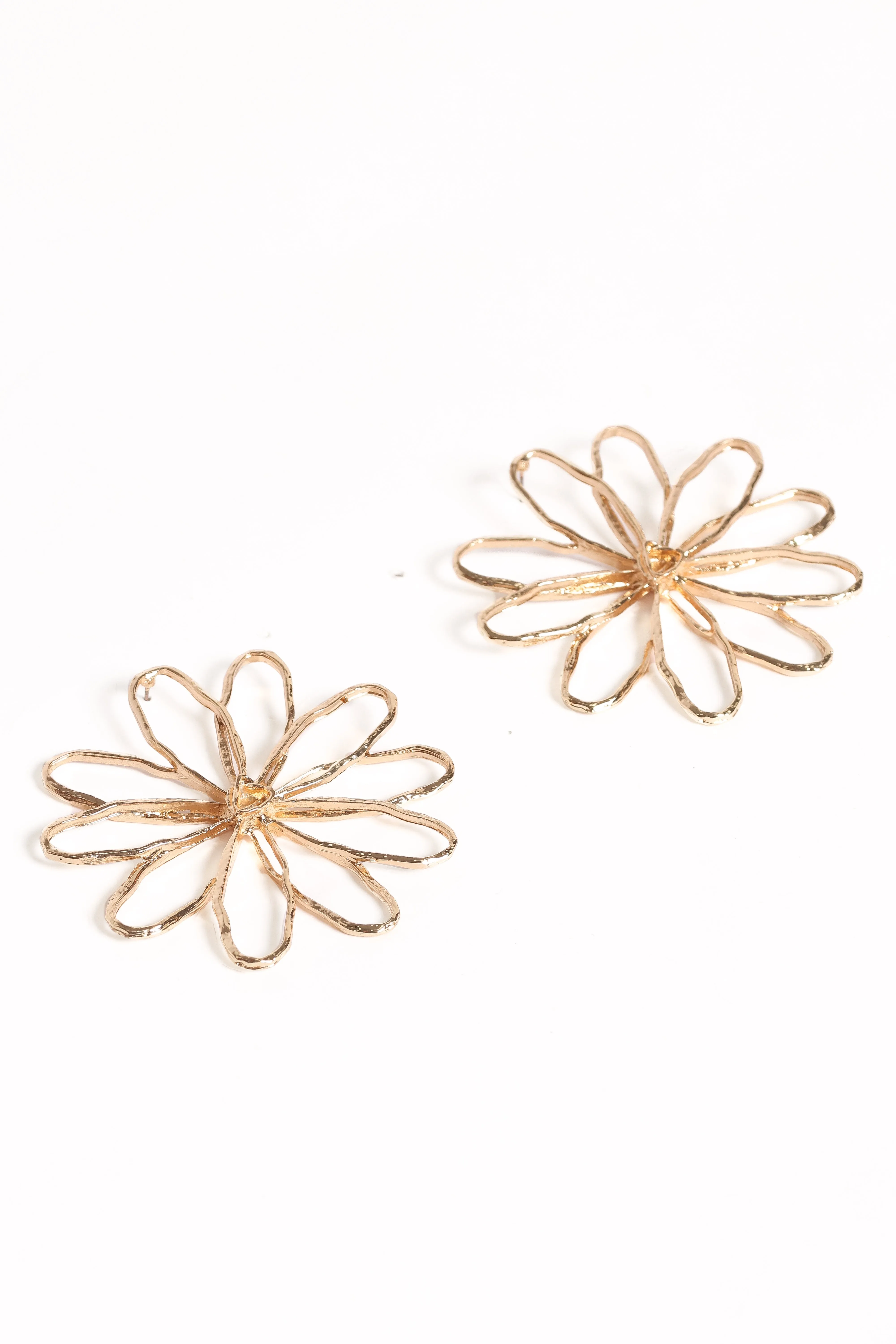 Indi Flower Earrings - Gold sold by Petal & Pup product image thumbnail 4