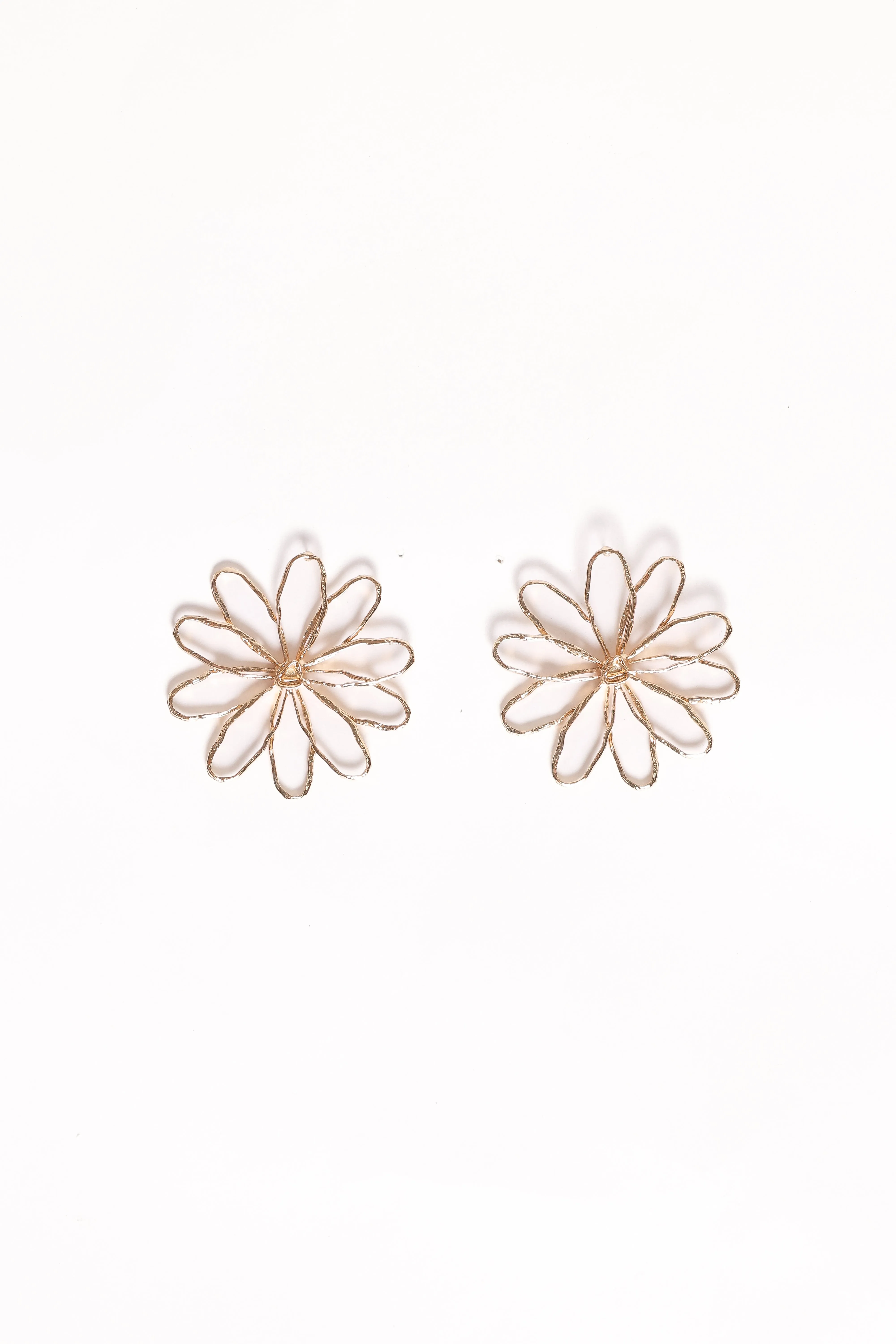 Indi Flower Earrings - Gold sold by Petal & Pup product image thumbnail 3