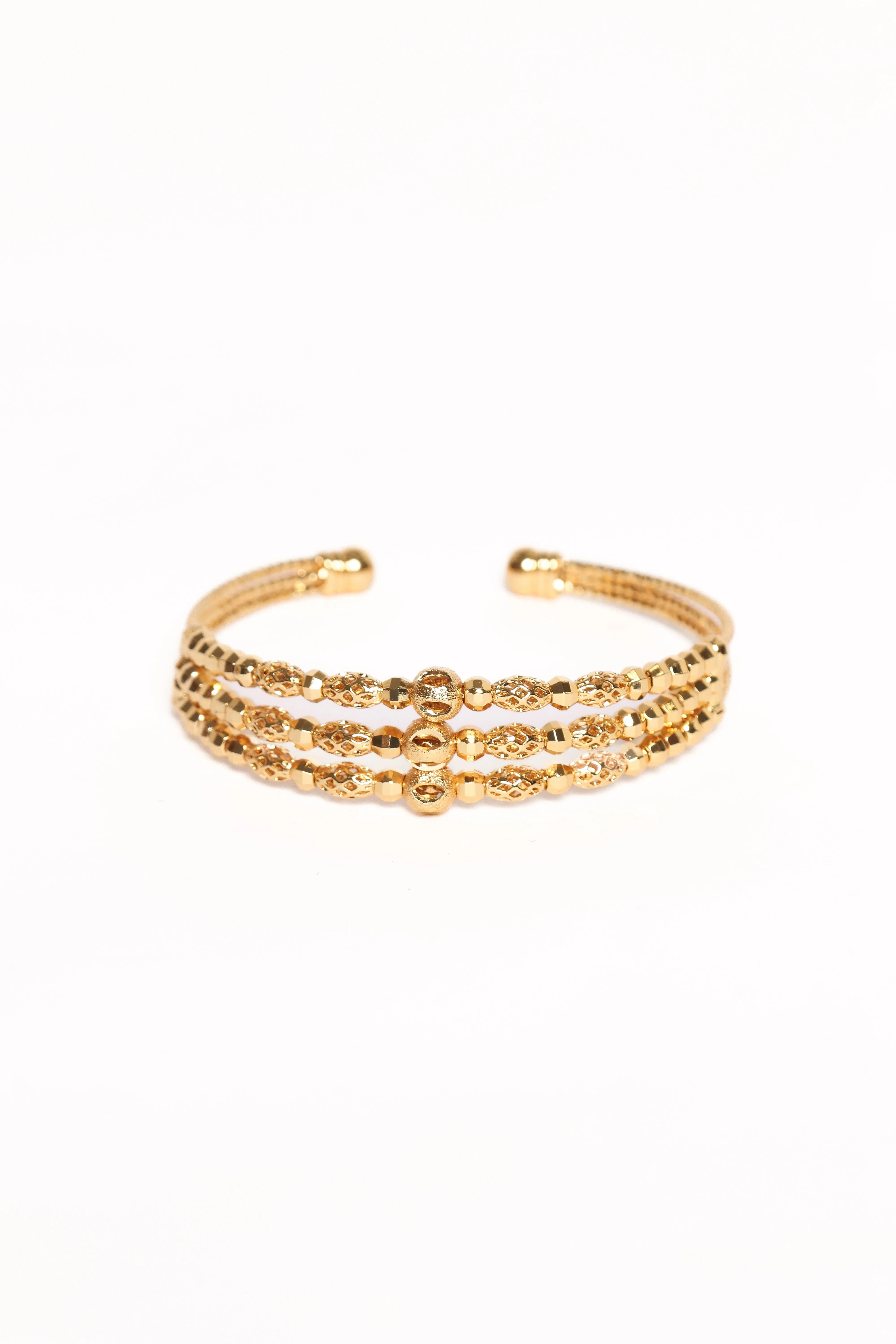 Noah Cuff Bracelet - Gold sold by Petal & Pup