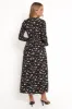 Mairead Maxi Dress - Black Floral sold by Petal & Pup