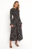 Mairead Maxi Dress - Black Floral sold by Petal & Pup
