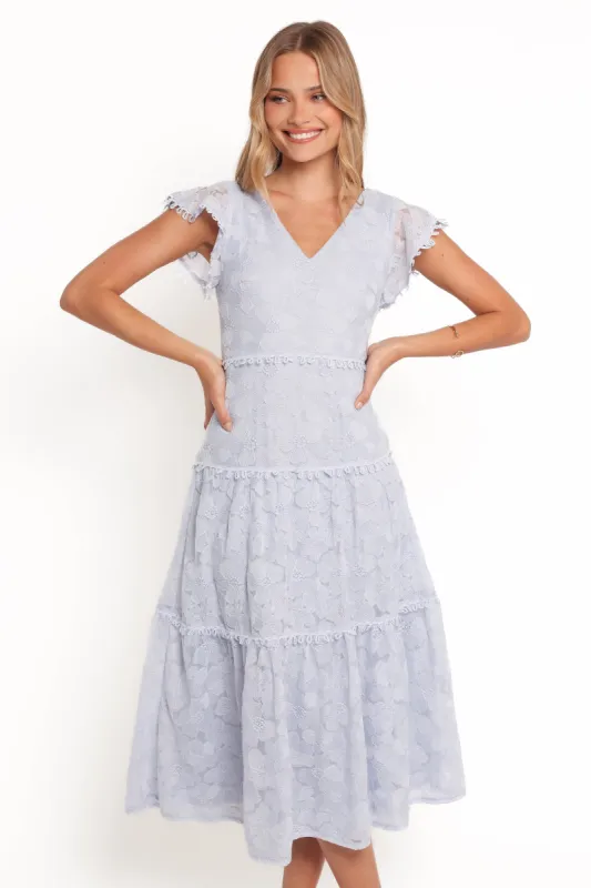 Asher Midi Dress - Blue sold by Petal & Pup