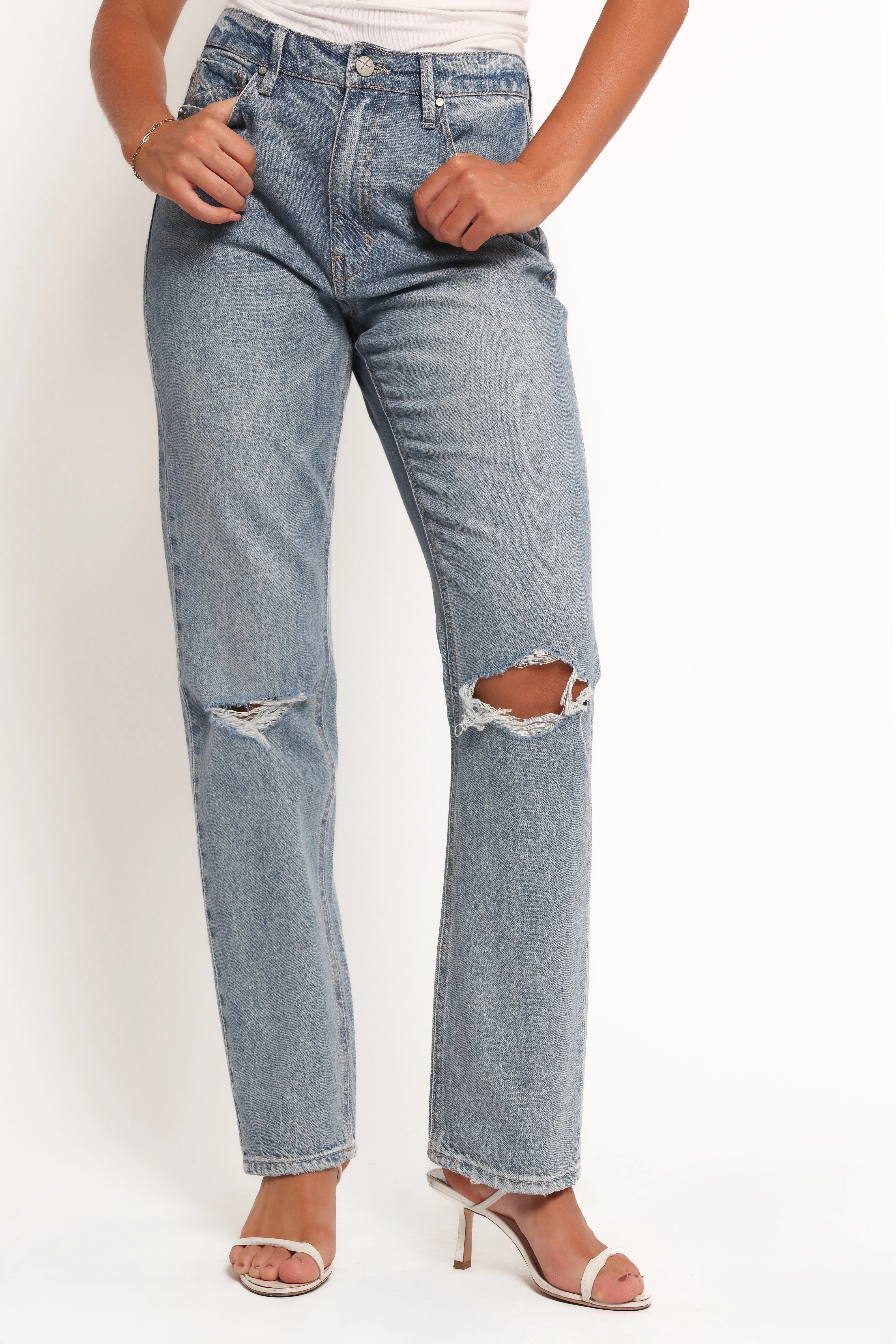 Willa High Rise Straight Leg Jeans - Rogue sold by Petal & Pup product image thumbnail 2