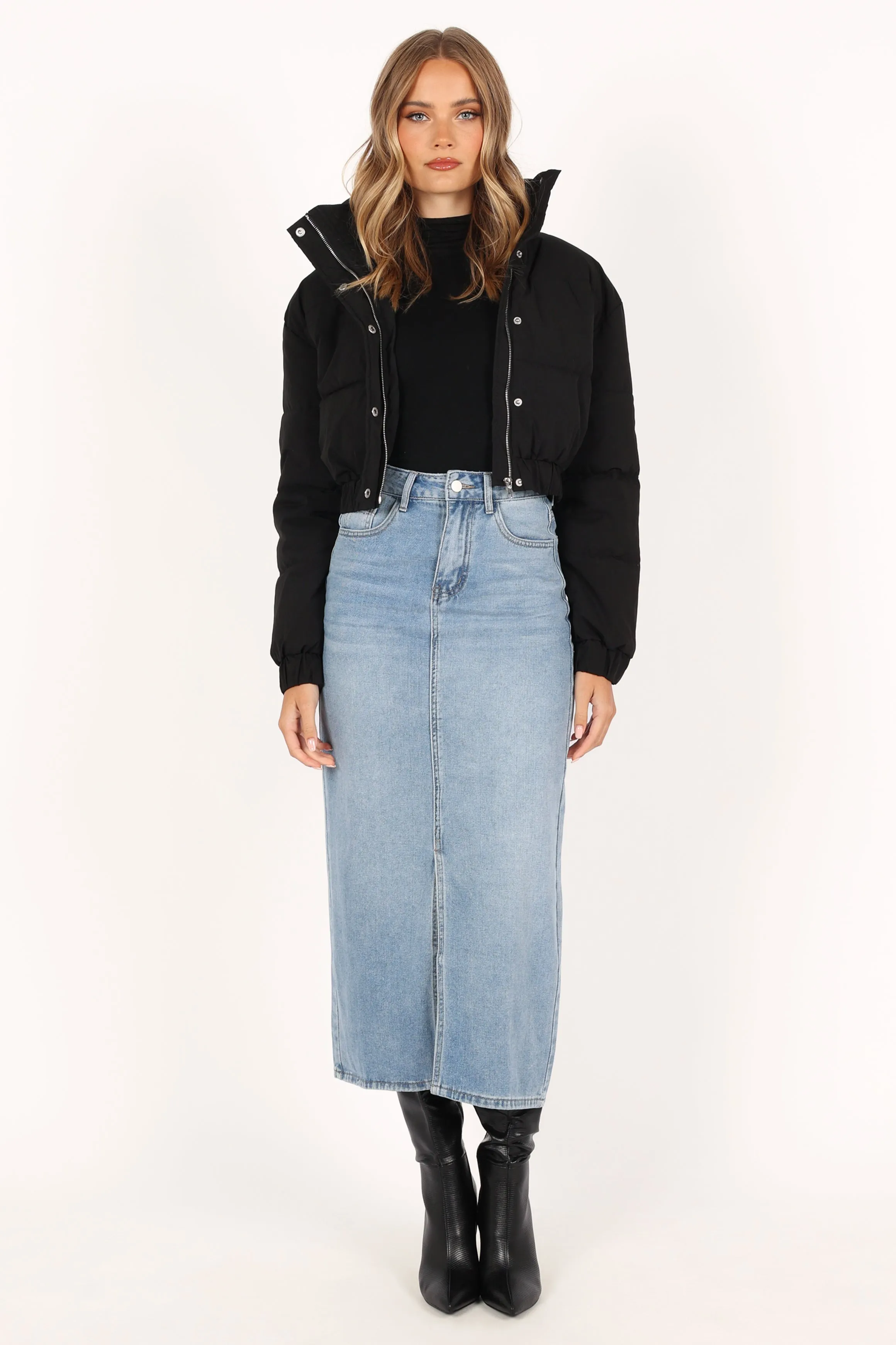 Nora Puffer Jacket - Black sold by Petal & Pup product image thumbnail 4