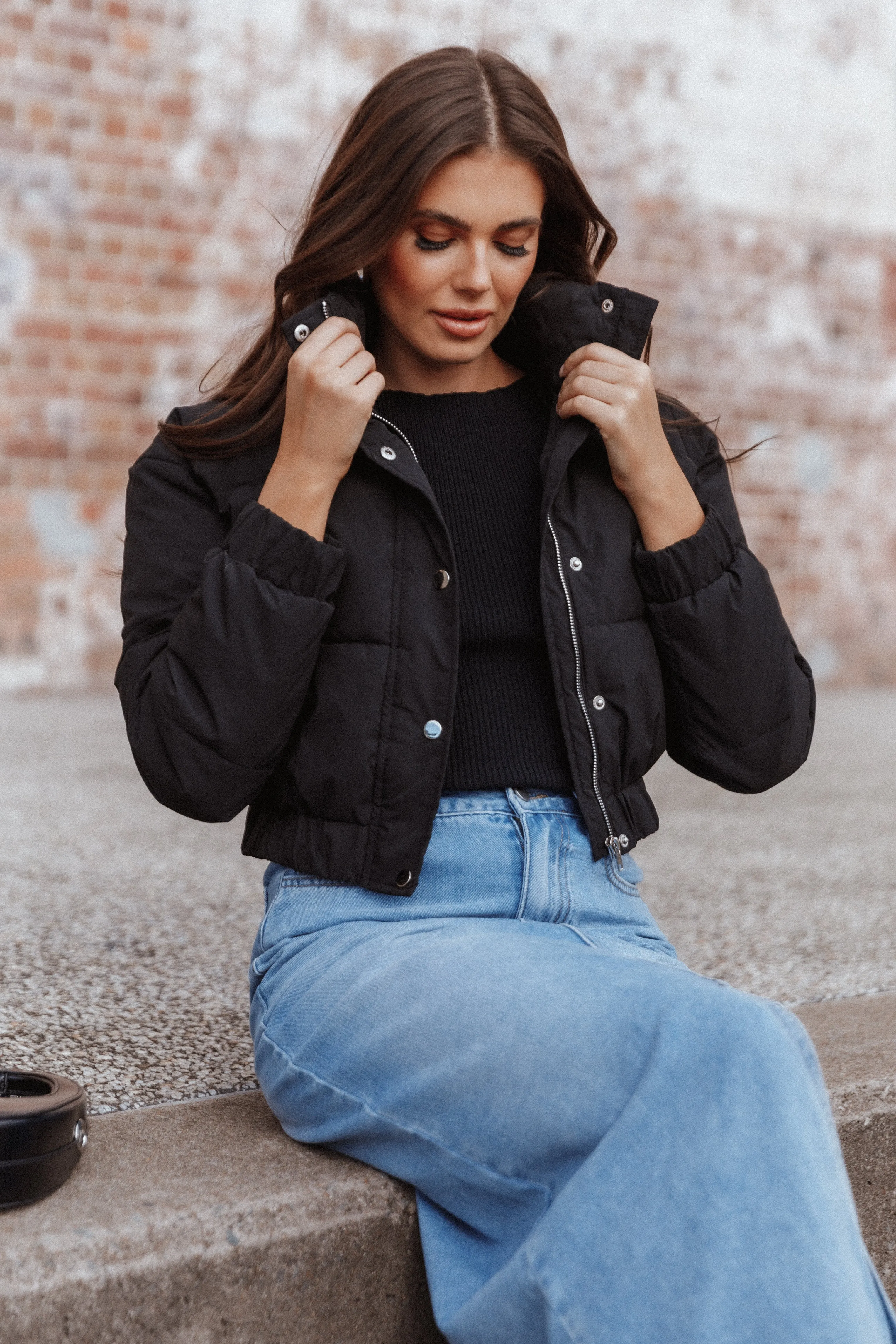 Nora Puffer Jacket - Black sold by Petal & Pup product image thumbnail 2