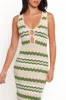 Hubert Midi Dress - Khaki Multi sold by Petal & Pup