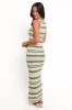 Hubert Midi Dress - Khaki Multi sold by Petal & Pup