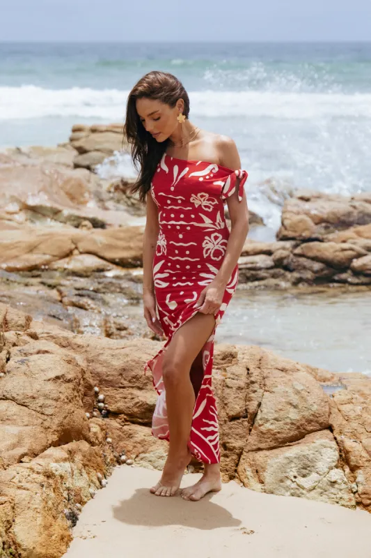 Brigid Midi Dress - Sunburst sold by Petal & Pup