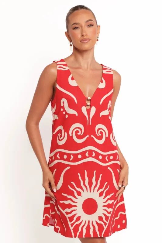 Giulia Mini Dress - Sunburst sold by Petal & Pup