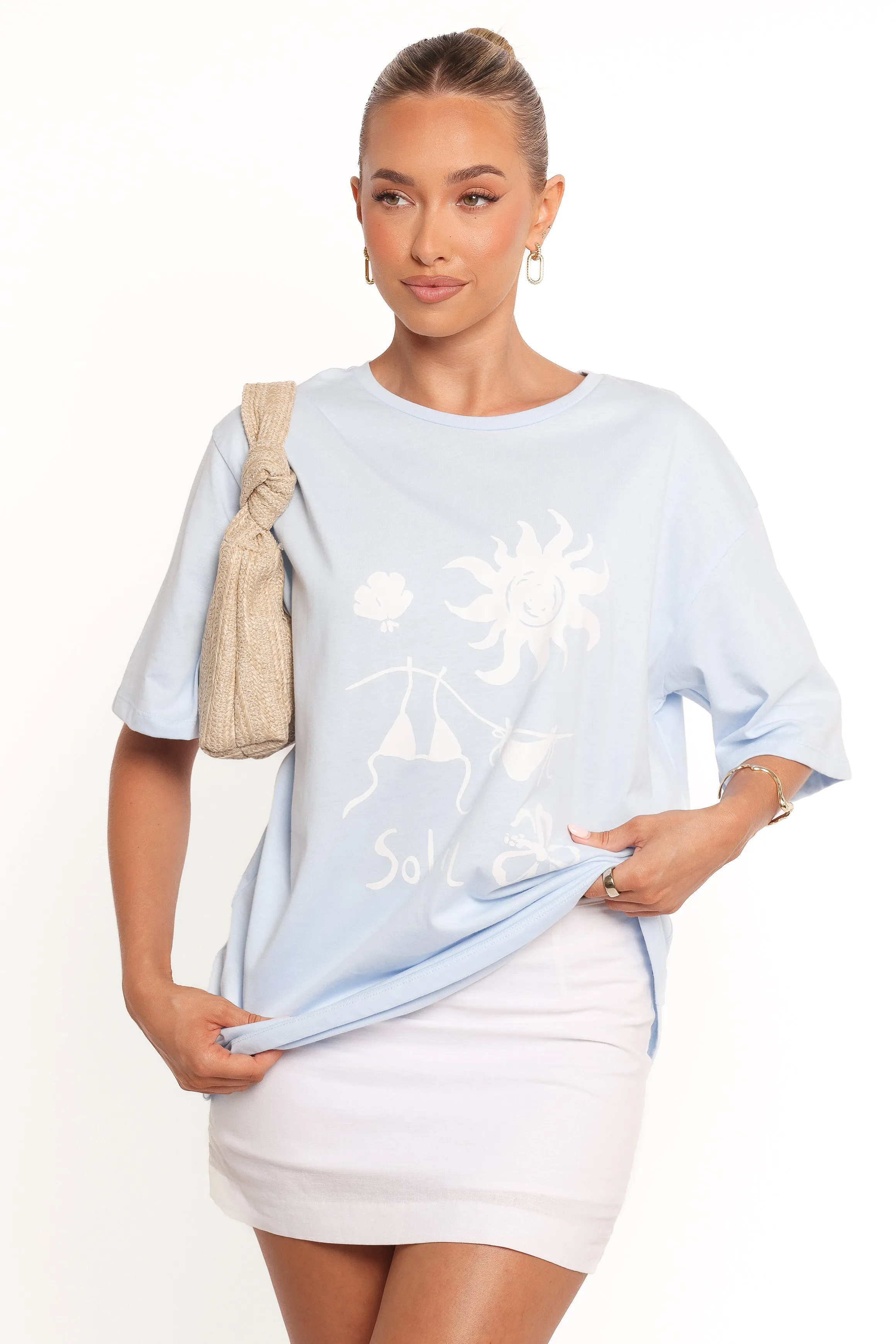 Mia Graphic Tee - Blue Soleil sold by Petal & Pup product image thumbnail 2