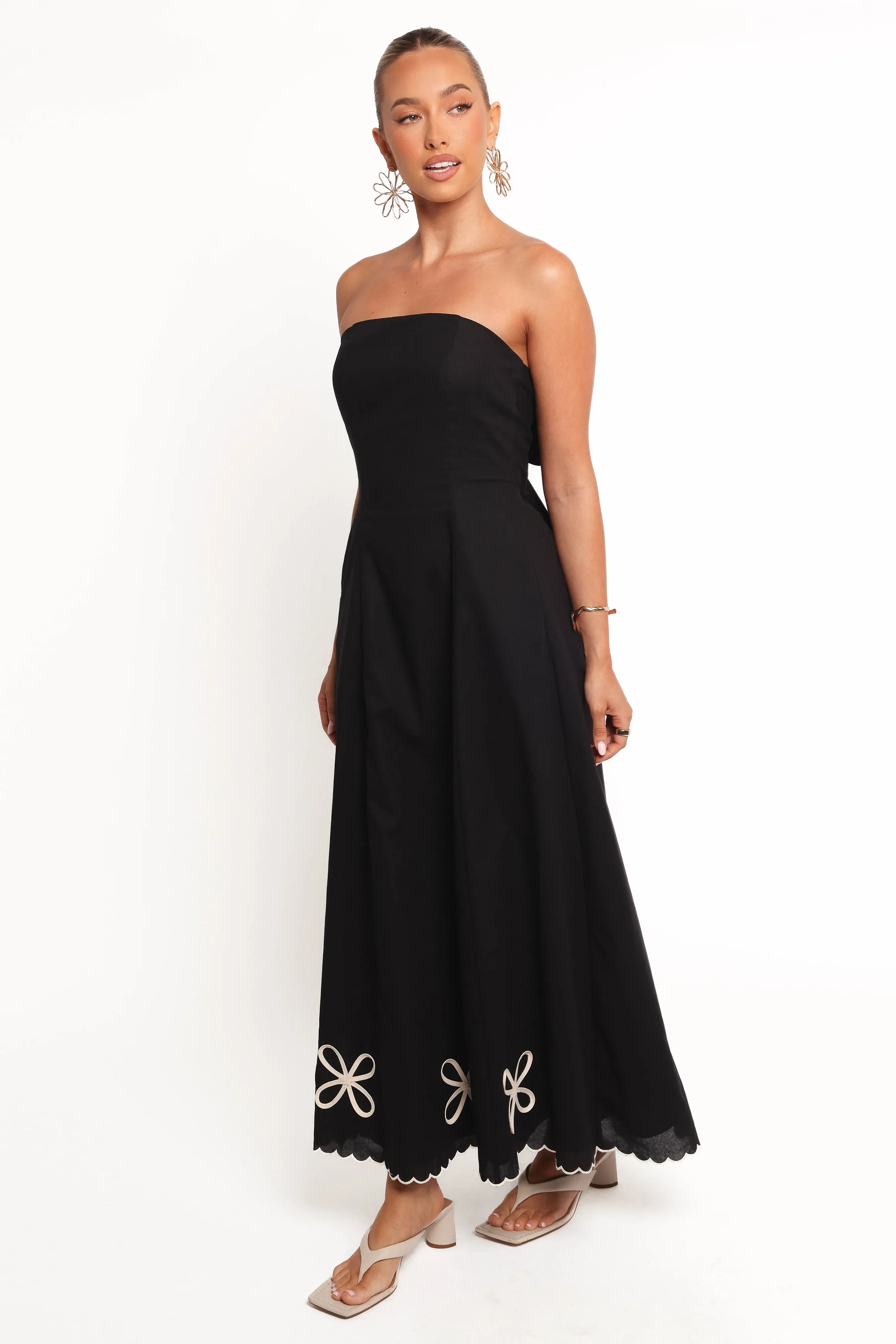 Paola Midi Dress - Black sold by Petal & Pup product image thumbnail 3