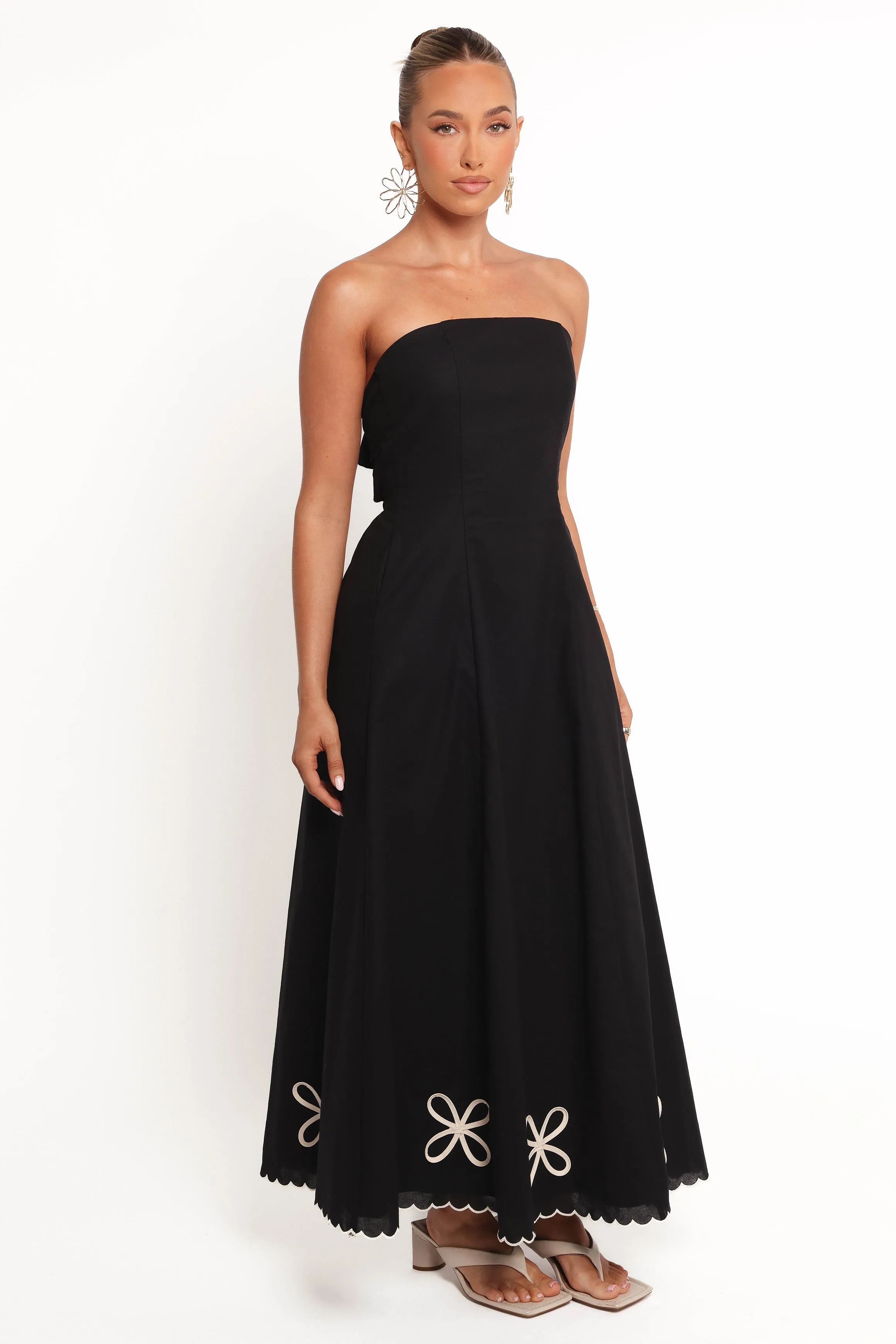 Paola Midi Dress - Black sold by Petal & Pup product image thumbnail 5