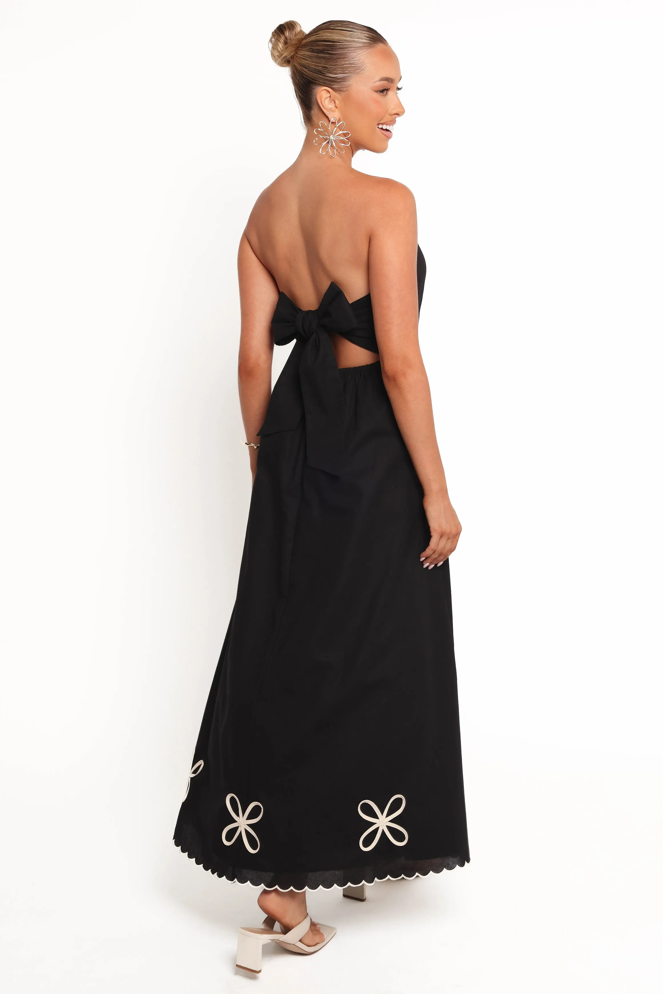 Paola Midi Dress - Black sold by Petal & Pup product image thumbnail 4