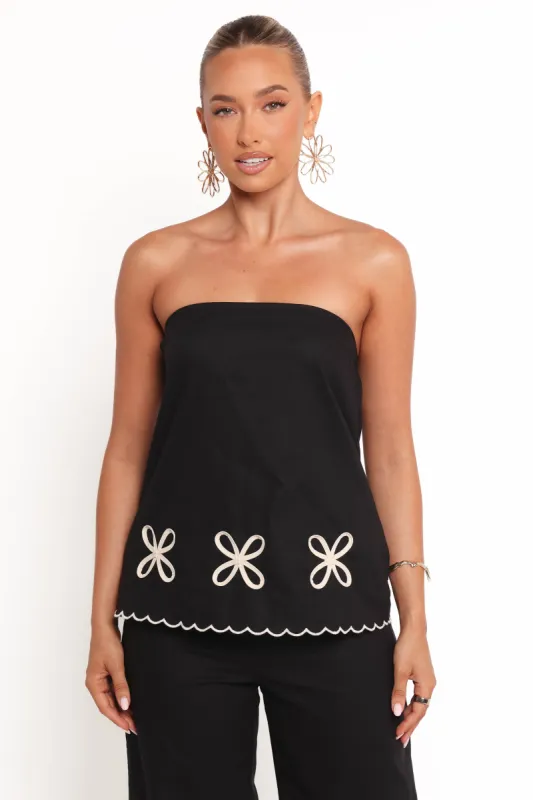 Semika Strapless Top - Black sold by Petal & Pup