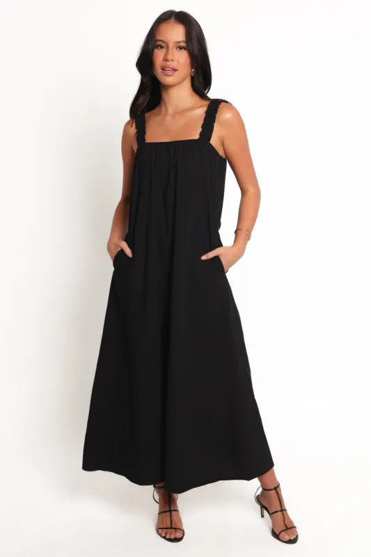 Alessandra Maxi Dress - Black sold by Petal & Pup