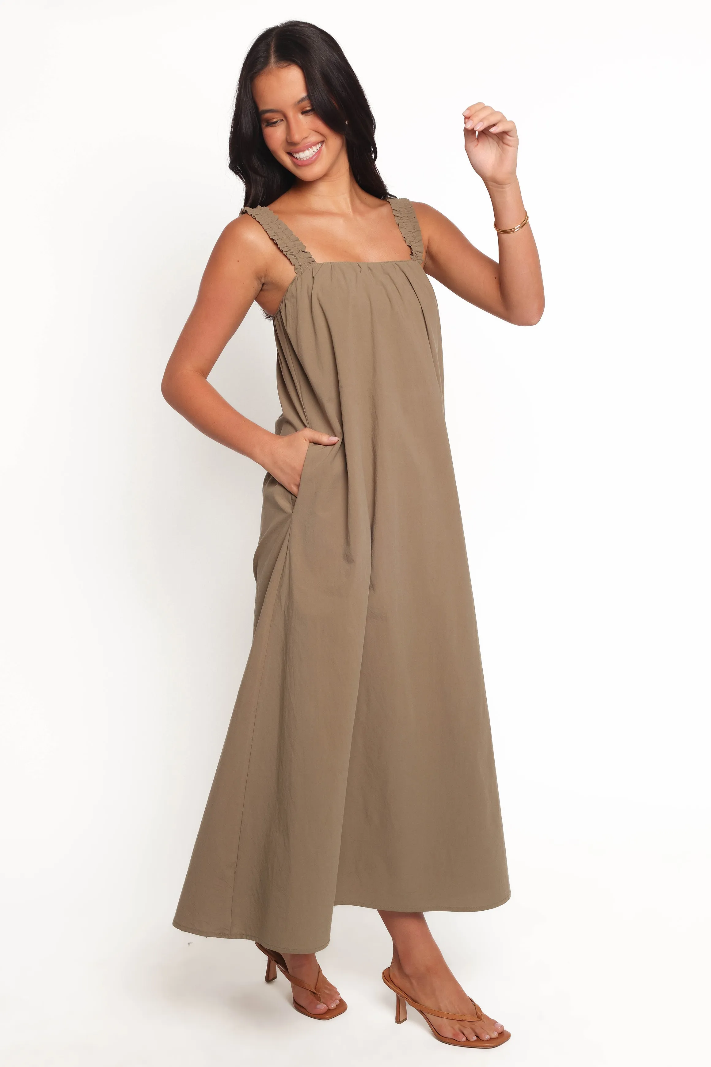 Alessandra Maxi Dress - Olive sold by Petal & Pup product image thumbnail 5